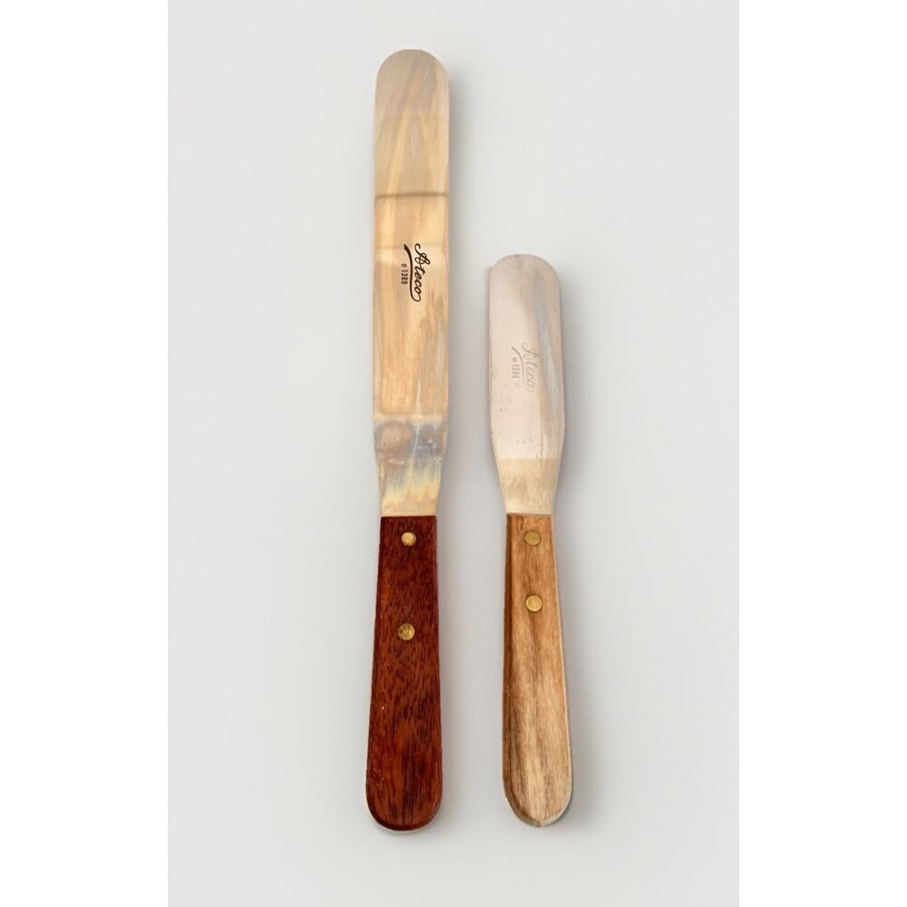 TWO Ateco Blade Stainless Knife Cake Icing Spatula Spreader #1386 #1389 Japan